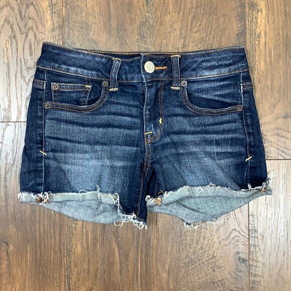 American Eagle Super Stretch Cutoff Jean Shorts - Picture 1 of 5